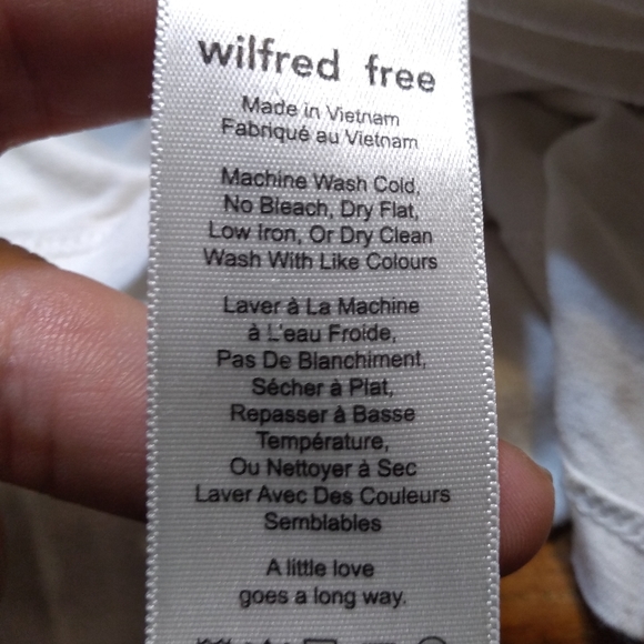 Wilfred Free Bair Tie-Front T-Shirt Dress, White, Size Extra Small, XS - Picture 8 of 8